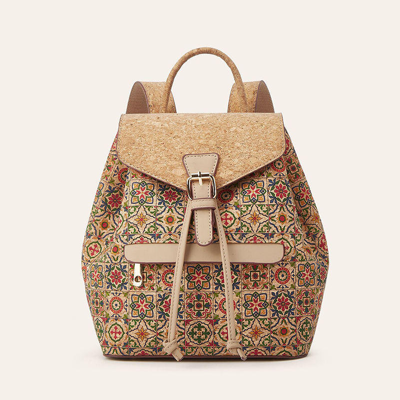 Women Bags Medium Size - Mochilas Retro em Couro Cortiça com