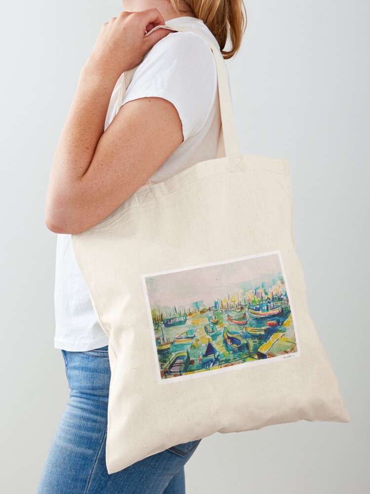 Women Bags Malta - Marsaxlokk Harbour, Malta, bolsa de tecido