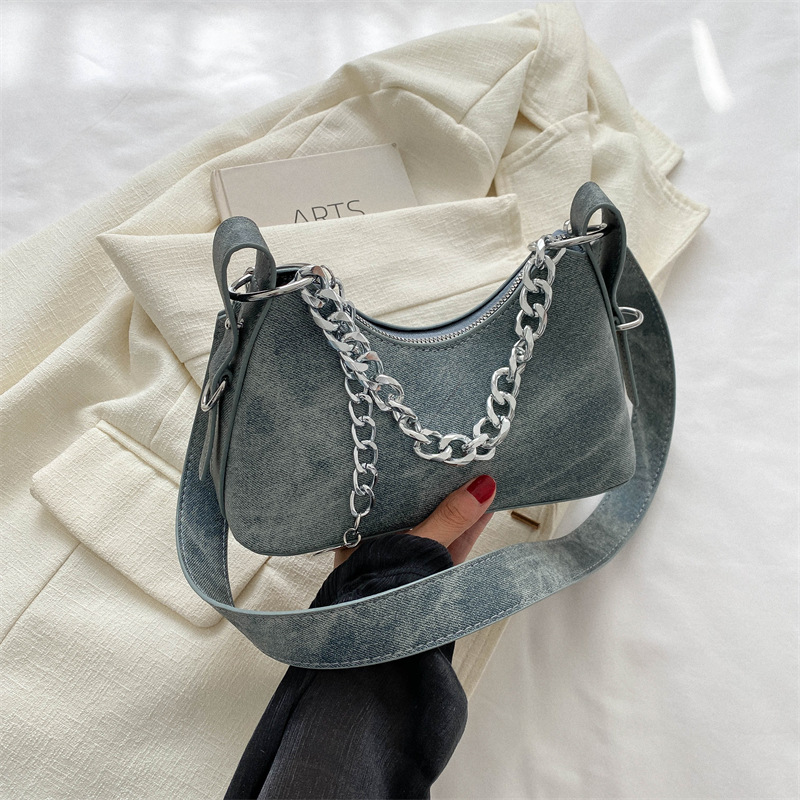 Women'S Kipling Bags - Bolsa Pequena de Mão em Jeans
