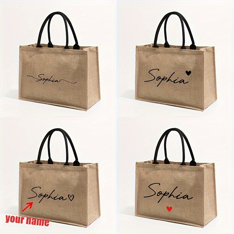 Women Bags Name - Bolsa de Praia Personalizada com Nome