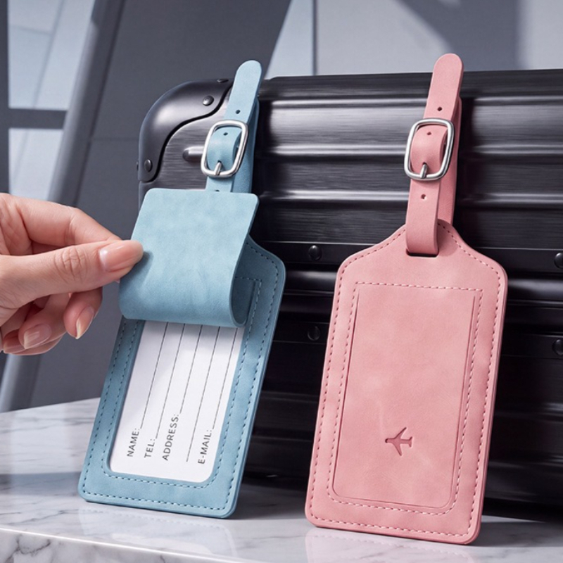 Women Bags Name - Etiqueta de Bagagem em Couro PU