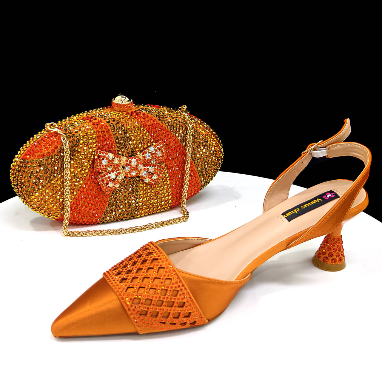 Women Bags Mini - Sapatos e Bolsa de Festa Estilo