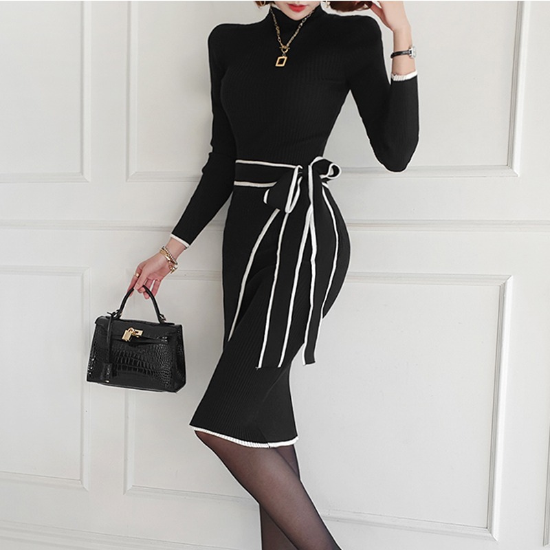 Novo Vestido de Suéter Coreano - Women Bags Ru avaliação e preço