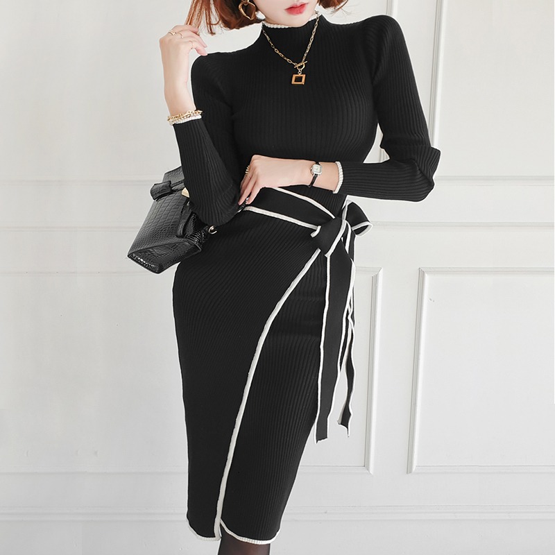 Novo Vestido de Suéter Coreano - Women Bags Ru avaliação e preço