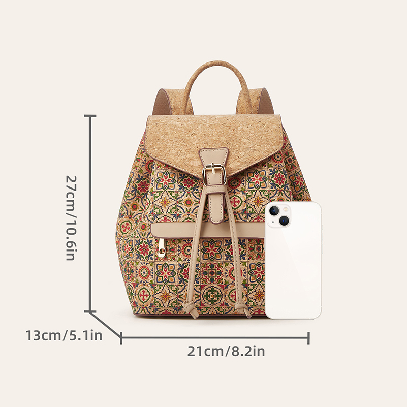 Mochilas Retro em Couro Cortiç - Women Bags Medium Size avaliação e preço