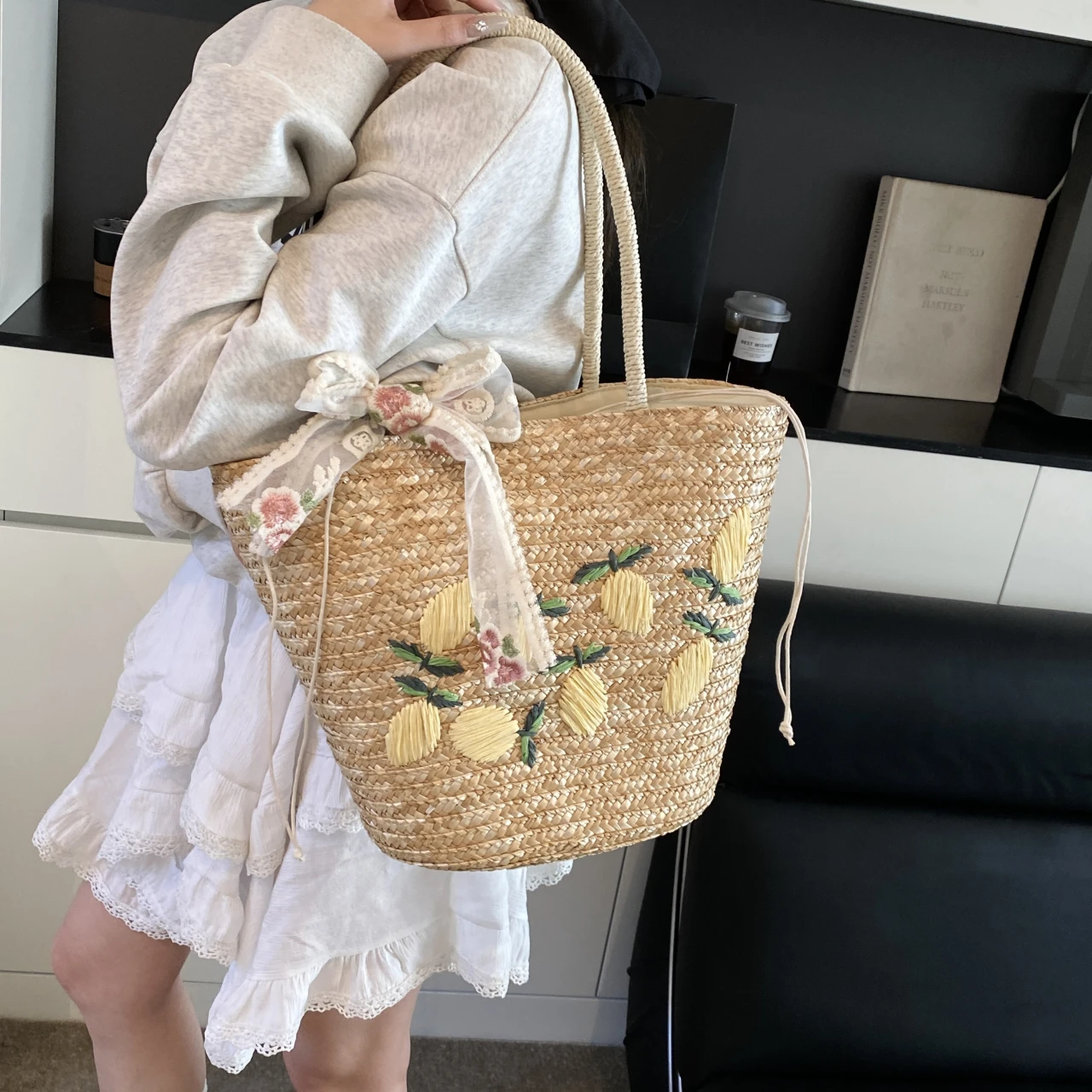 Grande capacidade praia bolsa  - Women Bags Handmade avaliação e preço