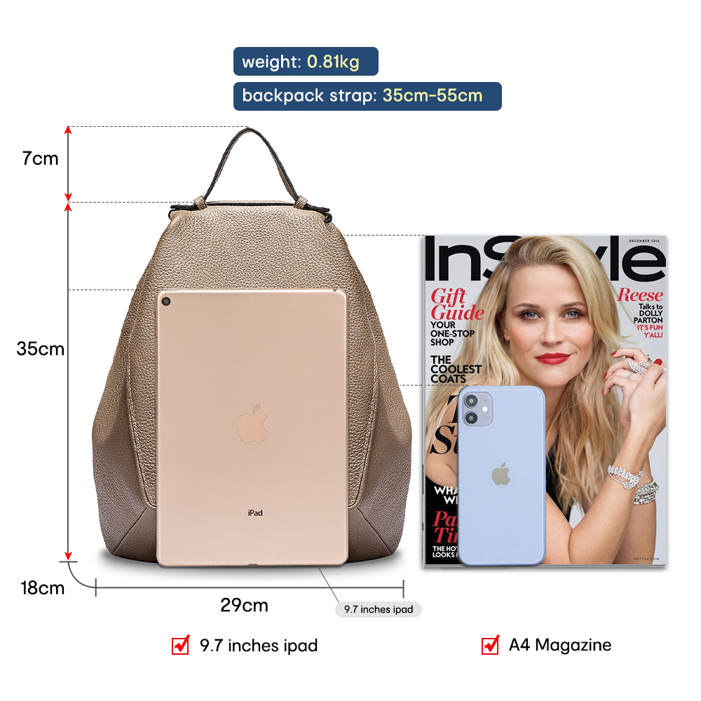 Zency mulheres 100% couro genu - Women Bags Medium Size avaliação e preço