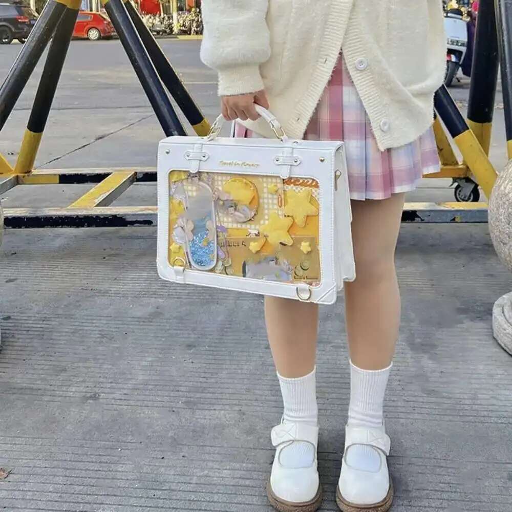 Y2k estilo preppy grande capac - Women Bags Medium Size avaliação e preço