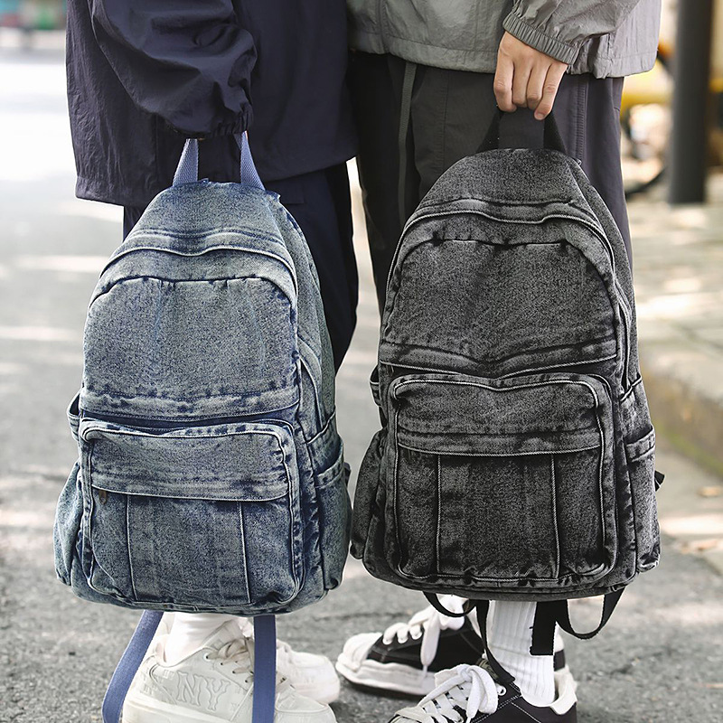 Retro denim mochila grande cap - Women'S Kipling Bags avaliação e preço