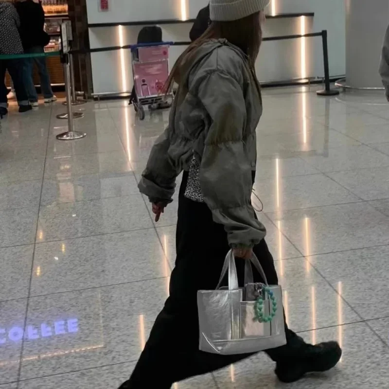 Bolsa Tote de Couro PU Pratead - Women'S Vogue Bags avaliação e preço